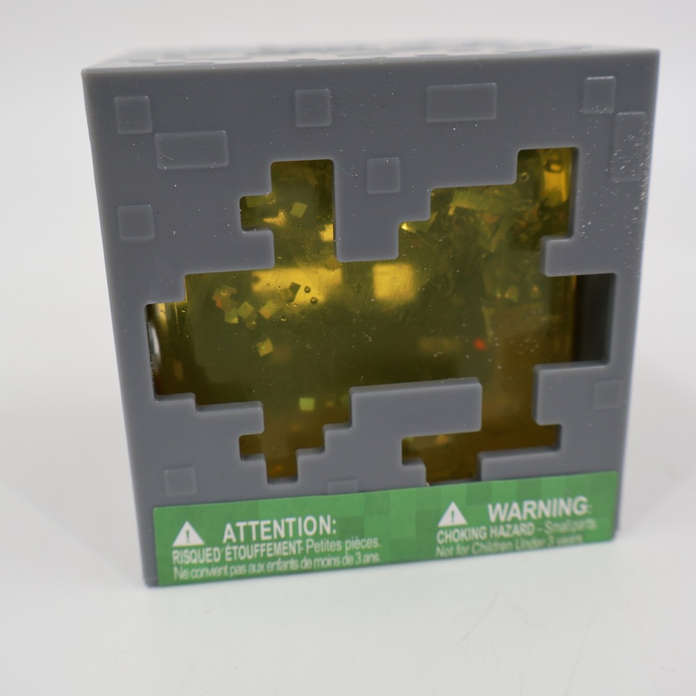 Minecraft Jelly Cubes Gold Ore Toy Unisex OS Grey Gold Squishy Fidget Block